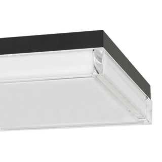 Box LED Flush Mount in Sand Black