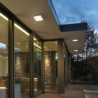Box LED Flush Mount in Sand Black
