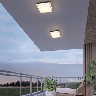 Box LED Flush Mount in Sand Black