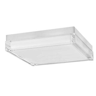 Box LED Flush Mount in Brushed Stainless Steel