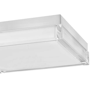 Box LED Flush Mount in Brushed Stainless Steel