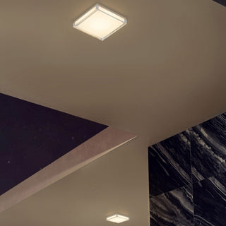 Box LED Flush Mount in Brushed Stainless Steel