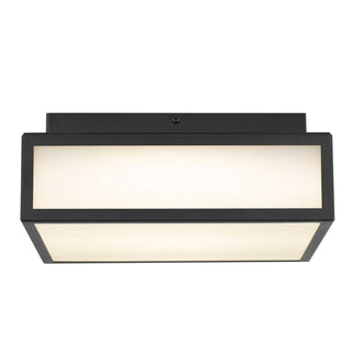 Panel Square LED Flush Mount in Sand Black