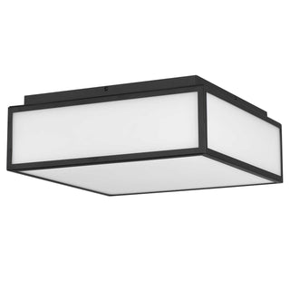 Panel Square LED Flush Mount in Sand Black