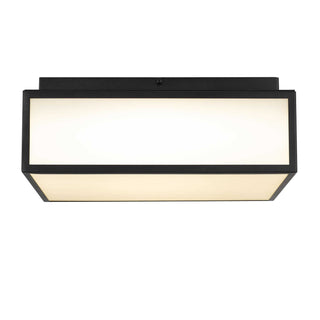 Panel Square LED Flush Mount in Sand Black