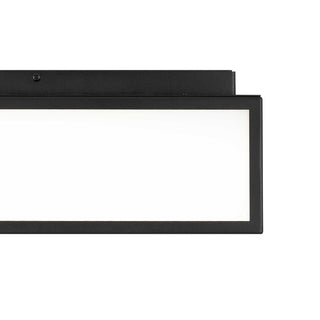 Panel Square LED Flush Mount in Sand Black