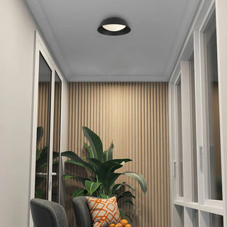 Pez LED Flush Mount in Sand Black