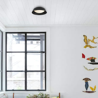 Pez LED Flush Mount in Sand Black