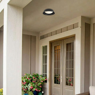 Pez LED Flush Mount in Sand Black