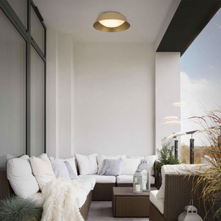 Pez LED Flush Mount in Painted Brass
