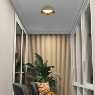 Pez LED Flush Mount in Painted Brass