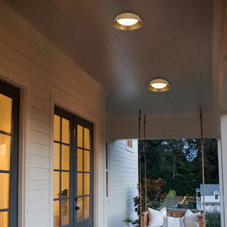 Pez LED Flush Mount in Painted Brass