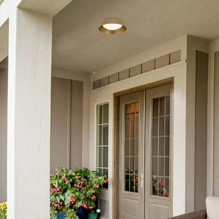 Pez LED Flush Mount in Painted Brass