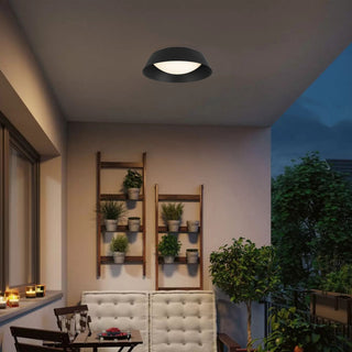 Pez LED Flush Mount in Sand Black