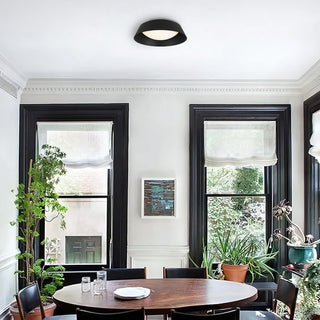 Pez LED Flush Mount in Sand Black