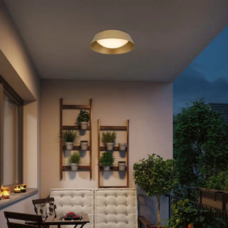 Pez LED Flush Mount in Painted Brass