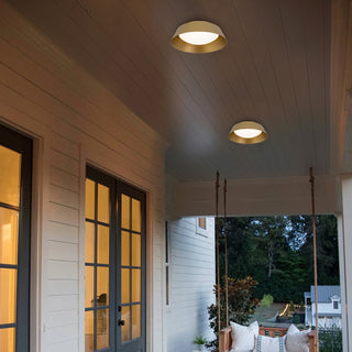 Pez LED Flush Mount in Painted Brass