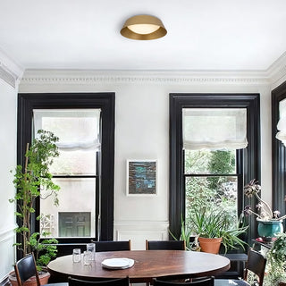 Pez LED Flush Mount in Painted Brass