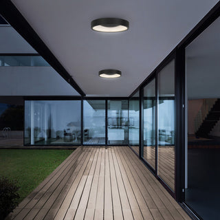 Stellar LED Flush Mount in Sand Black