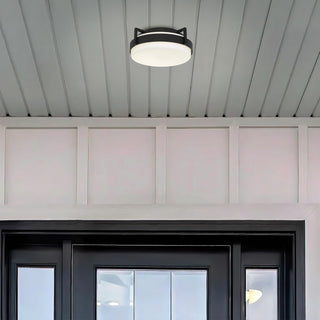 Ted LED Flush Mount in Sand Black