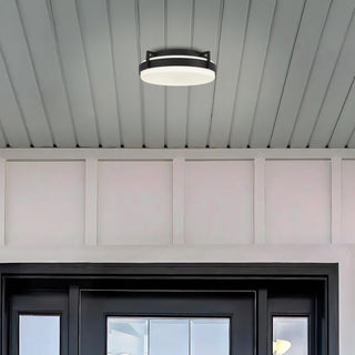 Ted LED Flush Mount in Sand black