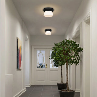 Skirt LED Flush Mount in Sand Black