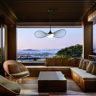 New Wave LED Pendant in Sand Black