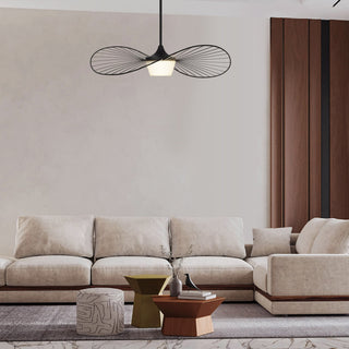 New Wave LED Pendant in Sand Black