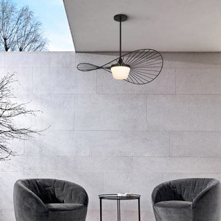 New Wave LED Pendant in Sand Black