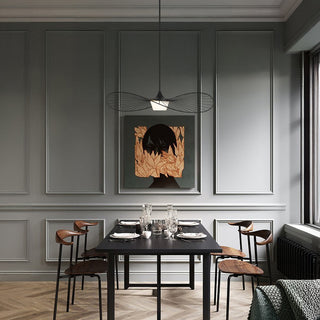 New Wave LED Pendant in Sand Black