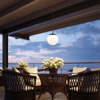 Rondure LED Pendant in Sand Black