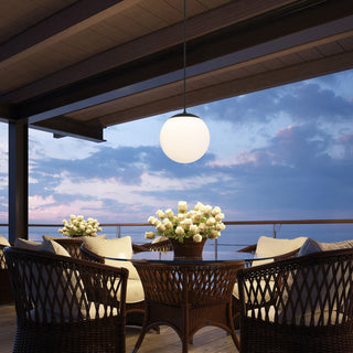 Rondure LED Pendant in Sand Black