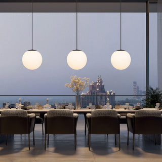 Rondure LED Pendant in Sand Black