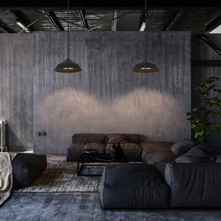 Nin LED Pendant in Sand Black