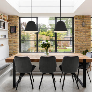 Jaz LED Pendant in Sand Black