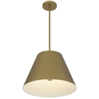 Jaz LED Pendant in Painted brass