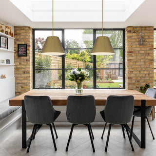 Jaz LED Pendant in Painted brass
