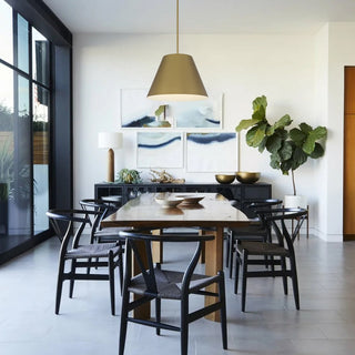Jaz LED Pendant in Painted brass
