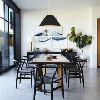 Jaz LED Pendant in Sand Black