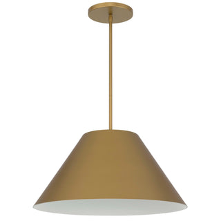 Jaz LED Pendant in Painted brass
