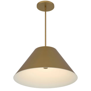 Jaz LED Pendant in Painted brass