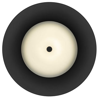 Half Round LED Pendant in Sand Black
