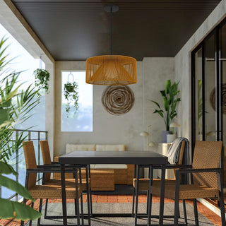 Key West LED Pendant in Sand Black