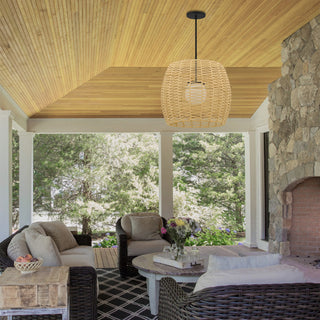 Aruba LED Pendant in Sand Black