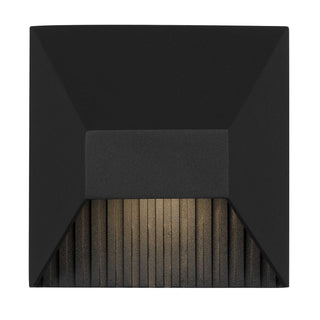 Ribbed LED Wall Sconce in Sand Black