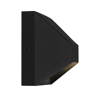 Ribbed LED Wall Sconce in Sand Black