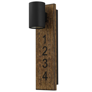 Woodone LED Wall Sconce in Sand Black