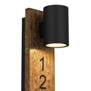 Woodone LED Wall Sconce in Sand Black