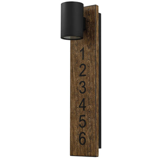 Woodone LED Wall Sconce in Sand Black