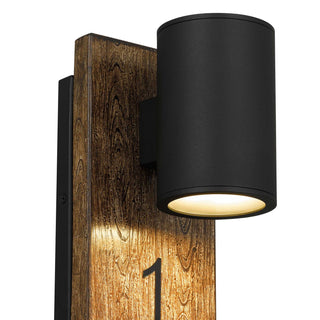 Woodone LED Wall Sconce in Sand Black